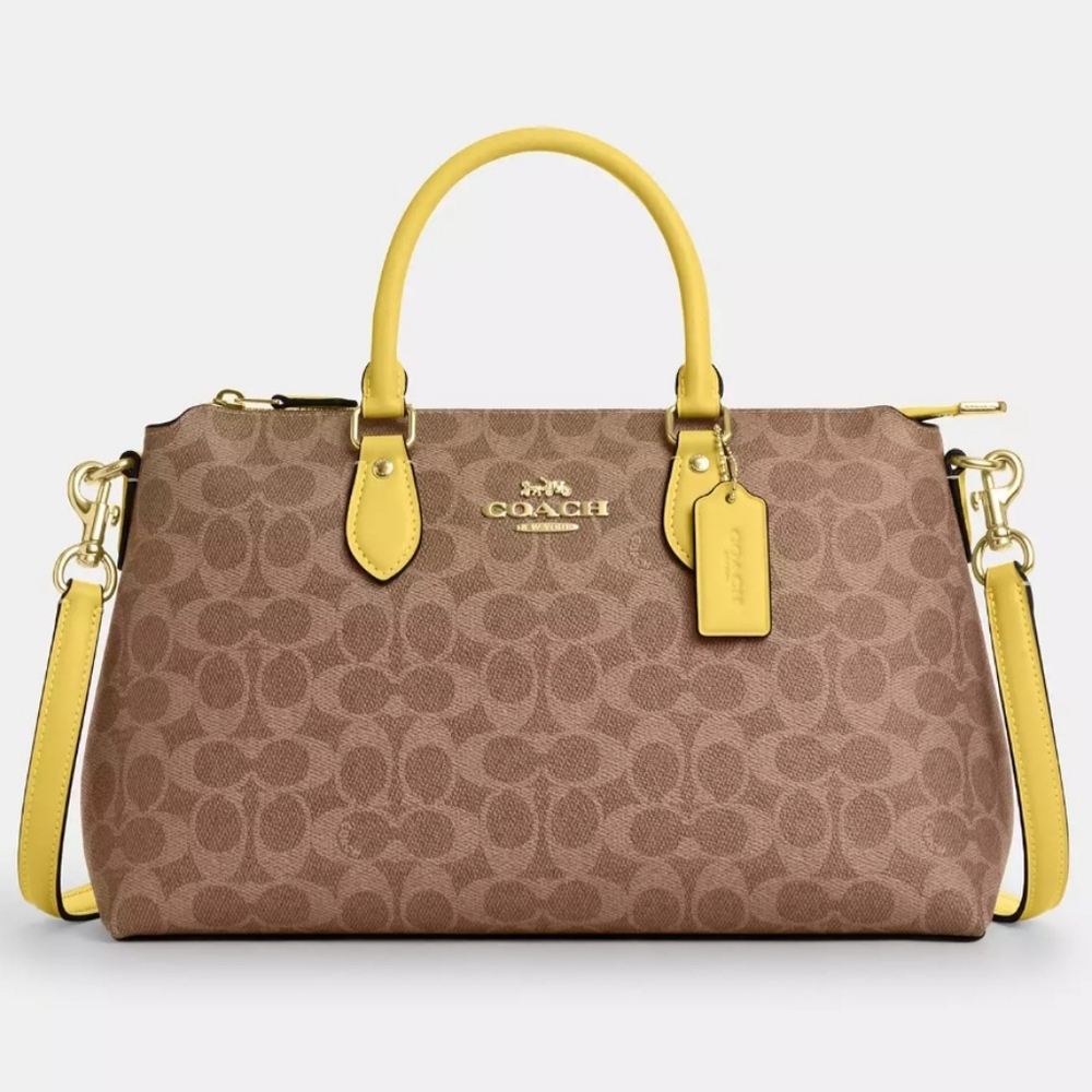 Coach Georgia In Signature Print Satchel